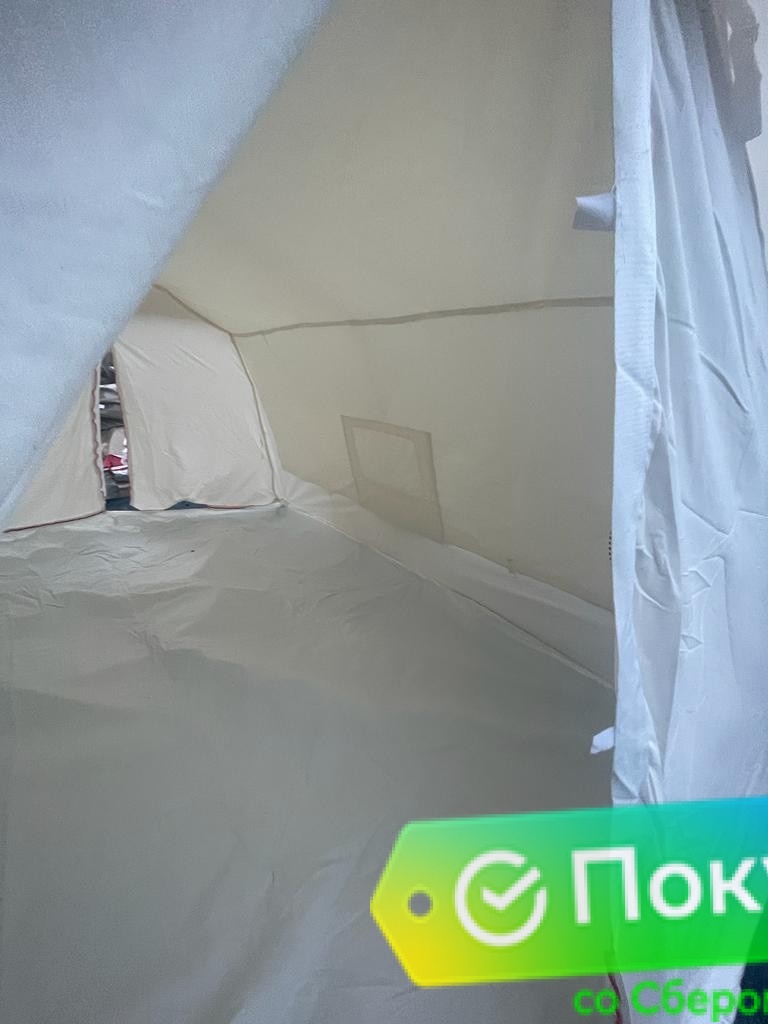 Палатка Гарнизон-7 белого цвета с полом Палатка Гарнизон-7 белого цвета с полом